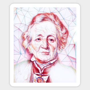Leopold von Ranke Portrait | Leopold von Ranke Artwork | Line Art Sticker